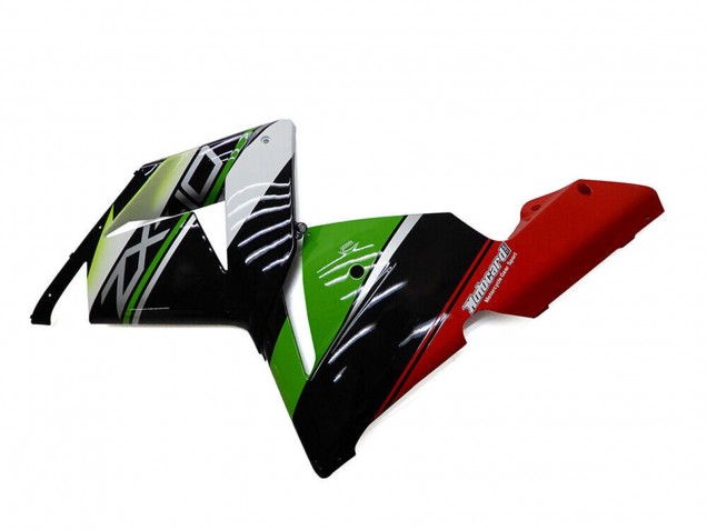 Carena Moto Kawasaki ZX10R 2004-2005 - Bianco Nero Verde Elf