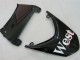 Carena Moto Kawasaki ZX10R 2004-2005 - Bianco Nero West Ninja