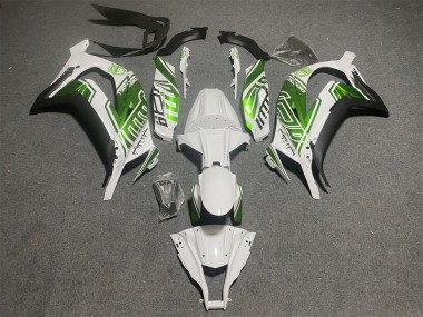 Carena Moto Kawasaki ZX10R 2011-2015 - Bianco Verde Nero Opaco