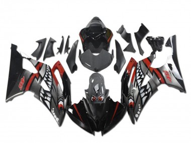 Carene Moto Yamaha YZF R6 2008-2016 - Rosso Argento Grigio Squalo