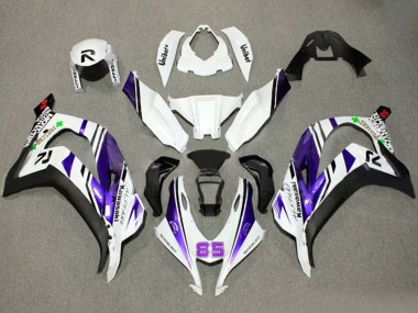 Carena Moto Kawasaki ZX10R 2016-2020 - Bianco Viola Nero Alstare 85
