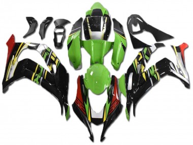 Carena Moto Kawasaki ZX10R 2021-2025 - Verde Giallo Rosso Nero
