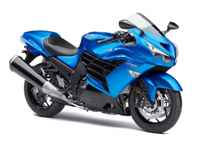 Carena Moto Kawasaki ZX14R ZZR1400 2012-2024 - Blu