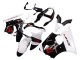 Carena Moto Kawasaki ZX6R 2000-2002 - Bianco Nero Rosso Mostro