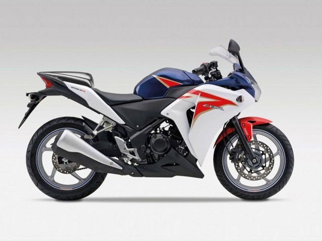 Carene Moto Honda CBR250RR 2011-2015 - Bianco Rosso Blu Scuro Banda