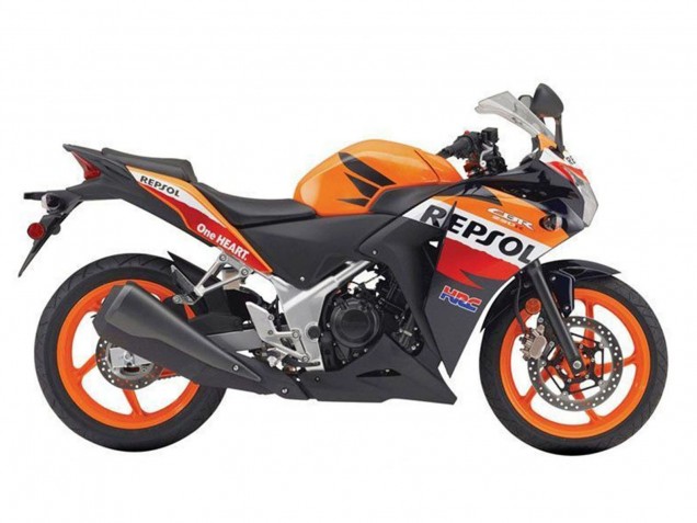Carene Moto Honda CBR250RR 2011-2015 - Arancia Bianco Rosso Nero Lucido Repsol HRC