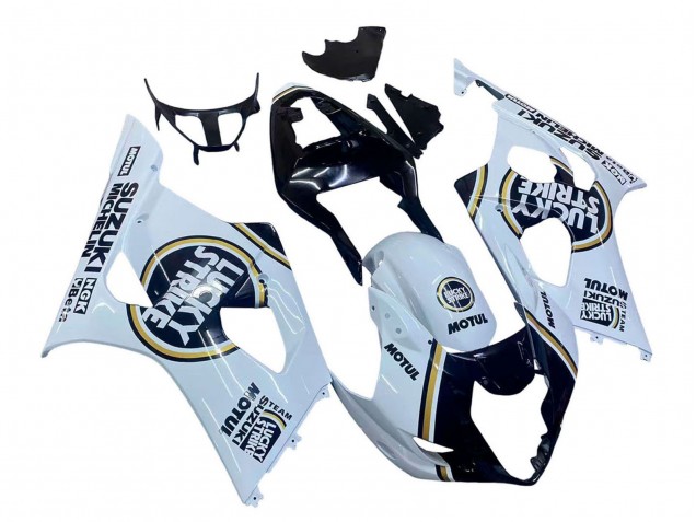 Carena Moto Suzuki GSXR 1000 2003-2004 - Bianco Nero Oro Motul Lucky Strike