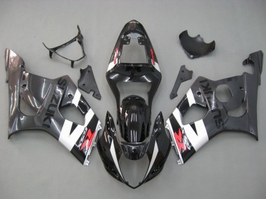 Carena Moto Suzuki GSXR 1000 2003-2004 - Nero Lucido Bianco Grigio Rosso