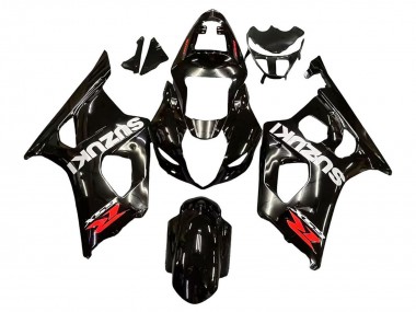 Carena Moto Suzuki GSXR 1000 2003-2004 - Nero Lucido Bianco Rosso Decals