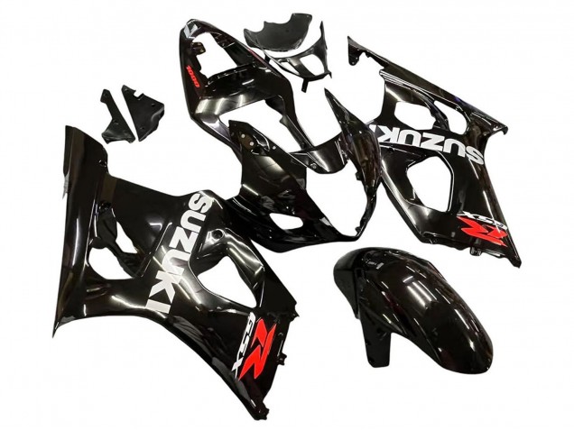 Carena Moto Suzuki GSXR 1000 2003-2004 - Nero Lucido Bianco Rosso Decals