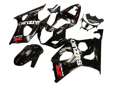 Carena Moto Suzuki GSXR 1000 2003-2004 - Nero Lucido Bianco Rosso Decals