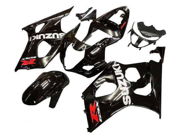 Carena Moto Suzuki GSXR 1000 2003-2004 - Nero Lucido Bianco Rosso Decals