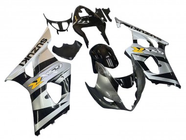 Carena Moto Suzuki GSXR 1000 2003-2004 - Nero Lucido Argento Grigio Giallo