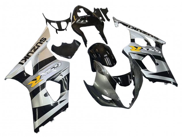 Carena Moto Suzuki GSXR 1000 2003-2004 - Nero Lucido Argento Grigio Giallo