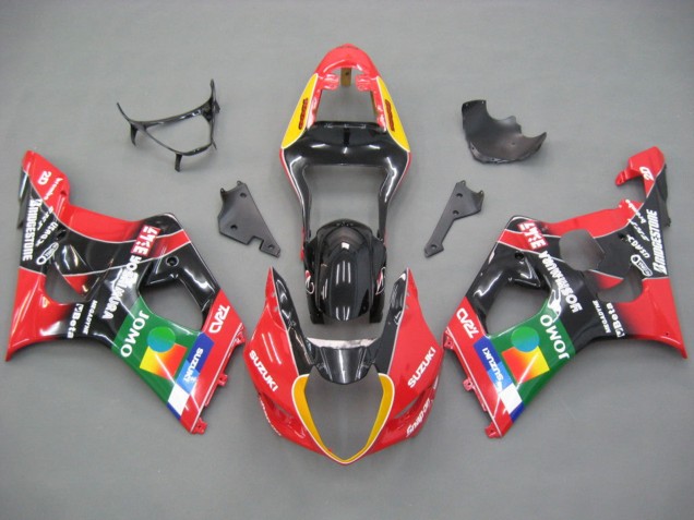 Carena Moto Suzuki GSXR 1000 2003-2004 - Rosso Giallo Blu Verde Nero JOMO