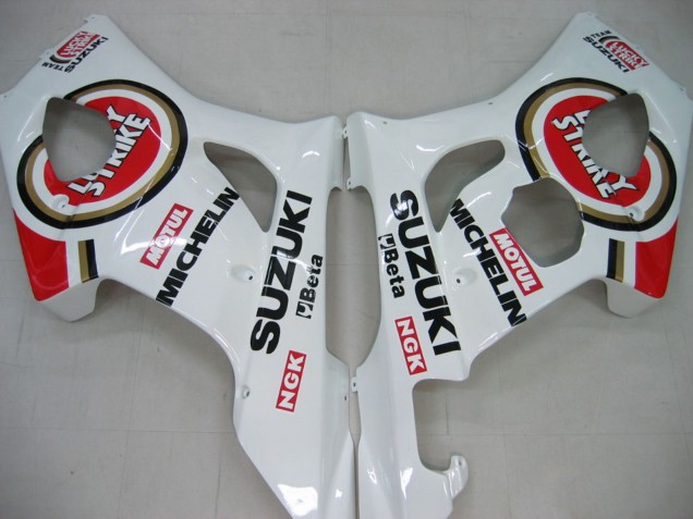 Carena Moto Suzuki GSXR 1000 2003-2004 - Bianco Rosso Motul Lucky Strike