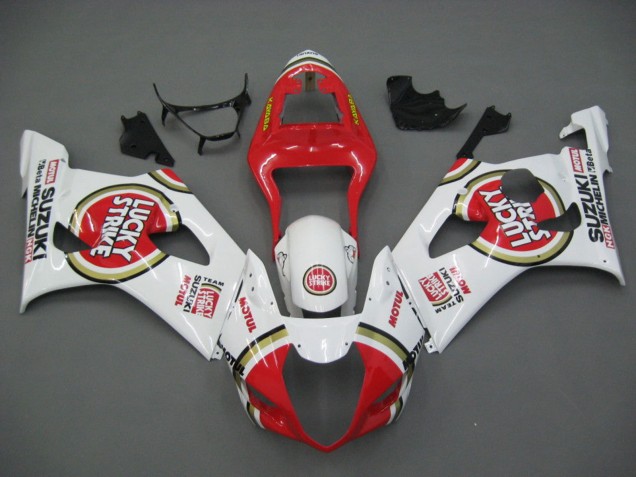 Carena Moto Suzuki GSXR 1000 2003-2004 - Bianco Rosso Motul Lucky Strike