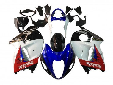 Carena Moto Suzuki GSXR 1300 Hayabusa 1996-2007 - Bianco Blu Rosso Makita Nero