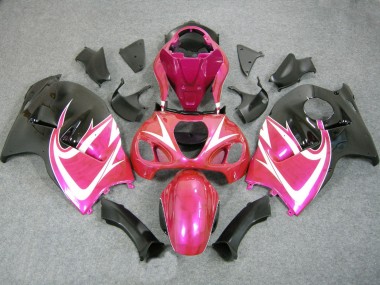 Carena Moto Suzuki GSXR 1300 Hayabusa 1996-2007 - Rosa Bianco Nero