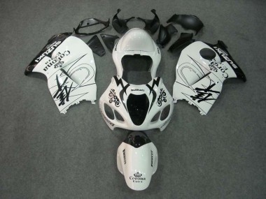 Carena Moto Suzuki GSXR 1300 Hayabusa 1996-2007 - Bianco Nero Corona