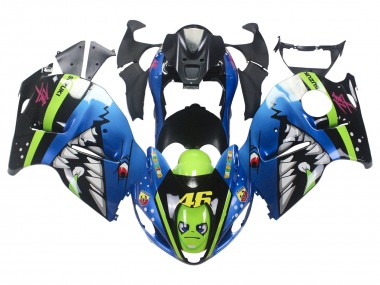 Carena Moto Suzuki GSXR 1300 Hayabusa 1996-2007 - Blu Verde Squalo 46
