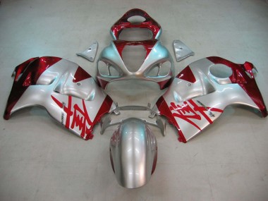 Carena Moto Suzuki GSXR 1300 Hayabusa 1996-2007 - Argento Rosso Hayabusa