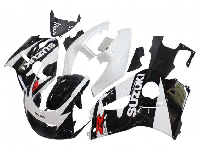 Carena Moto Suzuki GSXR 600 / GSXR 750 1996-2000 - Nero Bianco