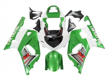 Carena Moto Suzuki GSXR 600 / GSXR 750 2001-2003 - Bianco Verde Argento Rosso Nero