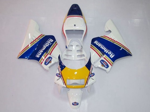 Carene Moto Honda NSR250R MC28 P4 1994-1996 - Bianco Blu Giallo Oro Rothmans