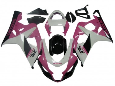 Carena Moto Suzuki GSXR 600 / GSXR 750 2004-2005 - Bianco Rosa Nero