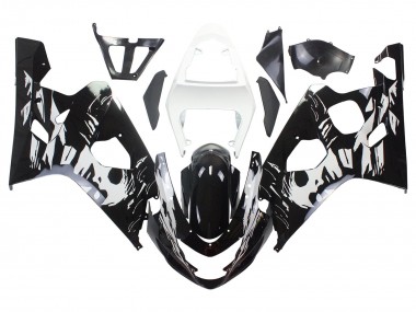 Carena Moto Suzuki GSXR 600 / GSXR 750 2004-2005 - Bianco Nero