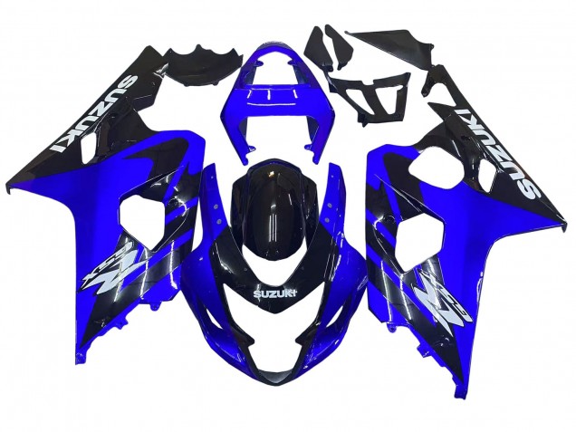 Carena Moto Suzuki GSXR 600 / GSXR 750 2004-2005 - Blu Nero Bianco Decal