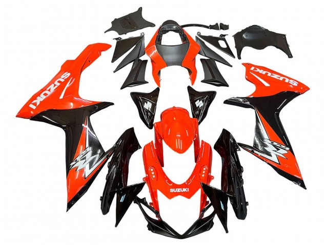 Kit Carena Moto Completo Suzuki GSXR 600 / GSXR 750 2011-2024 - Rosso Nero Lucido
