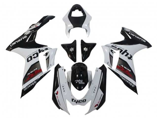 Carena Moto Suzuki GSXR 600 / GSXR 750 2011-2024 - Bianco Nero Tyco Faro