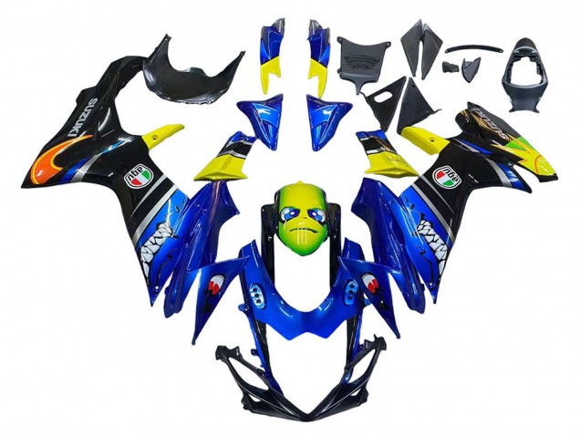 Carena Moto Suzuki GSXR 600 / GSXR 750 2011-2024 - Blu Giallo