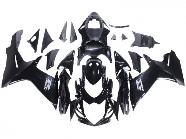 Carena Moto Suzuki GSXR 600 / GSXR 750 2011-2024 - Nero Lucido Nero Opaco Bianco Decal