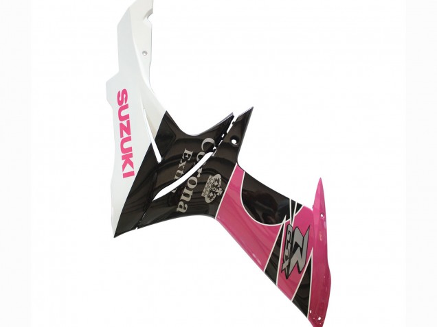 Carena Moto Suzuki GSXR 600 / GSXR 750 2011-2024 - Bianco Rosa Nero Corona