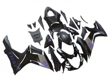 Carena Moto Suzuki GSXR 600 / GSXR 750 2011-2024 - Nero Opaco Grigio Viola