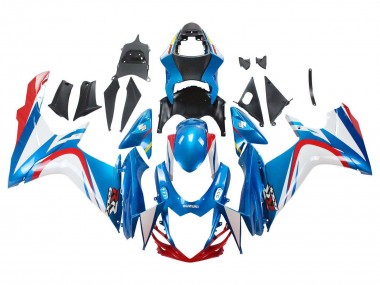 Carena Moto Suzuki GSXR 600 / GSXR 750 2011-2024 - Blu Bianco Rosso