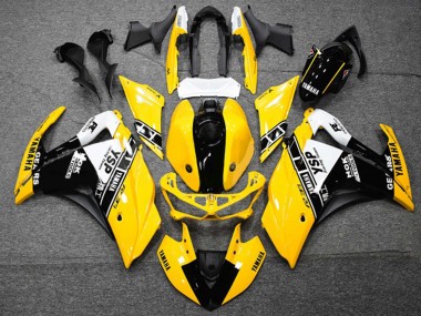 Carena Moto Yamaha YZF R3/R25 2015-2018 - Giallo Bianco Nero