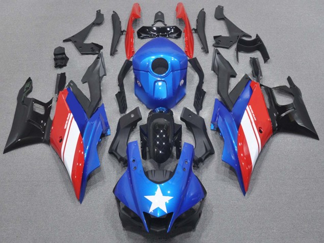 Carena Moto Yamaha YZF R3/R25 2015-2018 - Blu Bianco Rosso Nero