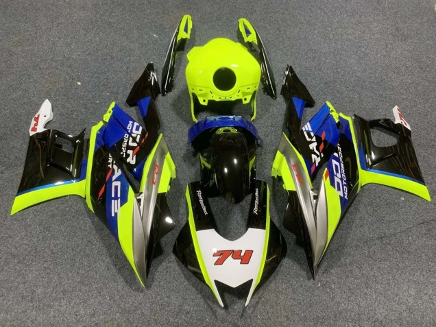 Carena Moto Yamaha YZF R3/R25 2015-2018 - Giallo Bianco Argento Blu Nero Lucido