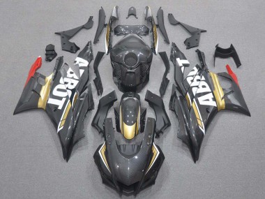 Carena Moto Yamaha YZF R3/R25 2019-2021 - Rosso Oro Nero Fibra di Carbonio Stile