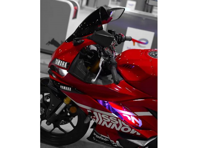 Carena Moto Yamaha YZF R3/R25 2019-2021 - Rosso Scuro Bianco Argento Nero Valsir