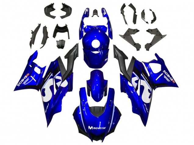 Carena Moto Yamaha YZF R3/R25 2019-2021 - Blu Bianco Nero MoviStar ENEOS
