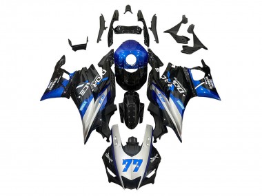 Carena Moto Yamaha YZF R3/R25 2019-2021 - Argento Blu Nero 77