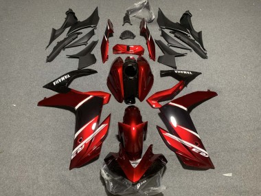 Carena Moto Yamaha YZF R3/R25 2019-2021 - Rosso Bianco Nero Lucido