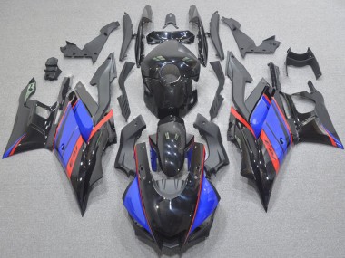 Carena Moto Yamaha YZF R3/R25 2022-2024 - Nero Lucido Blu Rosso