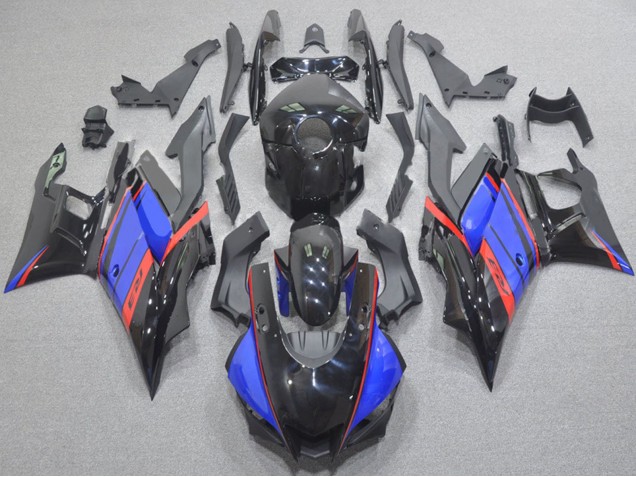 Carena Moto Yamaha YZF R3/R25 2022-2024 - Nero Lucido Blu Rosso