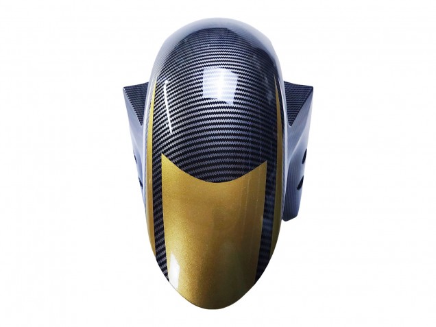 Carena Moto Yamaha YZF R3/R25 2022-2024 - Nero Fibra di Carbonio Stile Oro Rosso ABBOT